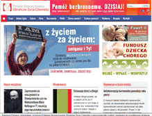Tablet Screenshot of pro-life.pl